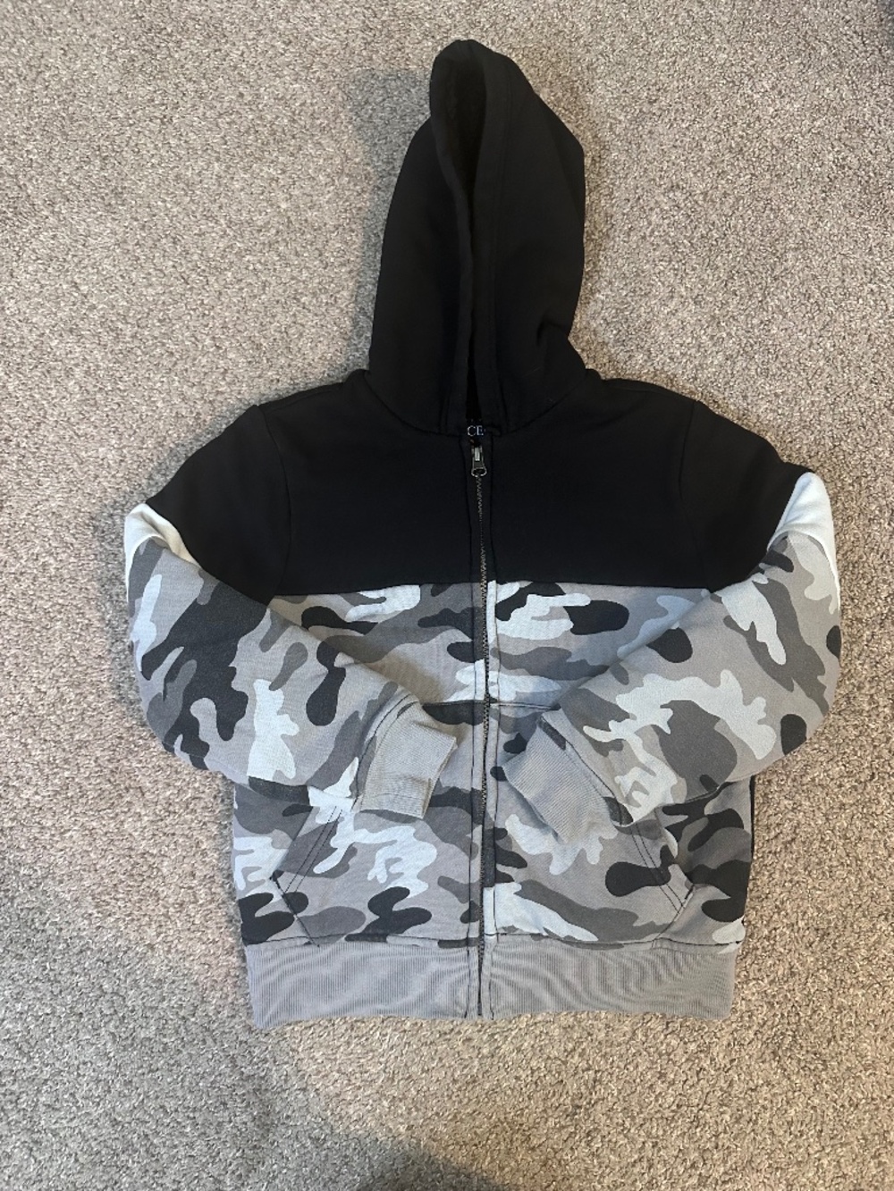 Boys Size Medium (7/8) Childrens Place Camo Print Thick Lined Jacket